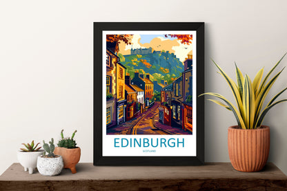 Edinburgh Cityscape Print Edinburgh Home Decor European City Art Print Edinburgh Wall Art Scotland Enthusiast Gift Wall Hanging Edinburgh