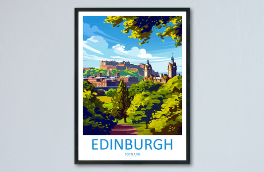 Edinburgh Cityscape Print Edinburgh Home Decor European City Art Print Edinburgh Wall Art Scotland Enthusiast Gift Wall Hanging Edinburgh