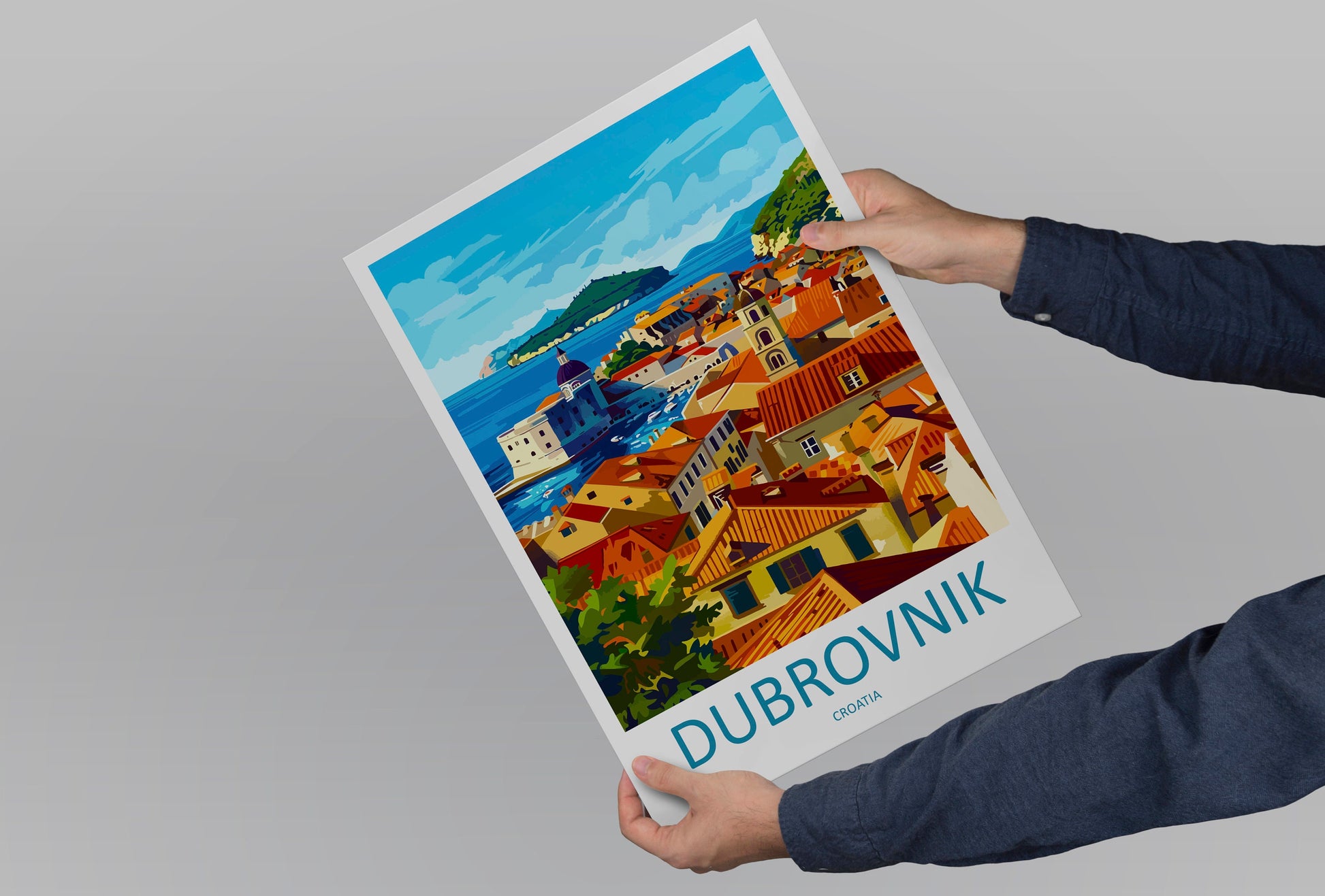Dubrovnik Travel Print Wall Art Dubrovnik Wall Hanging Home Décor Dubrovnik Gift Art Lovers Croatia Art Lover Gift Dubrovnik Poster