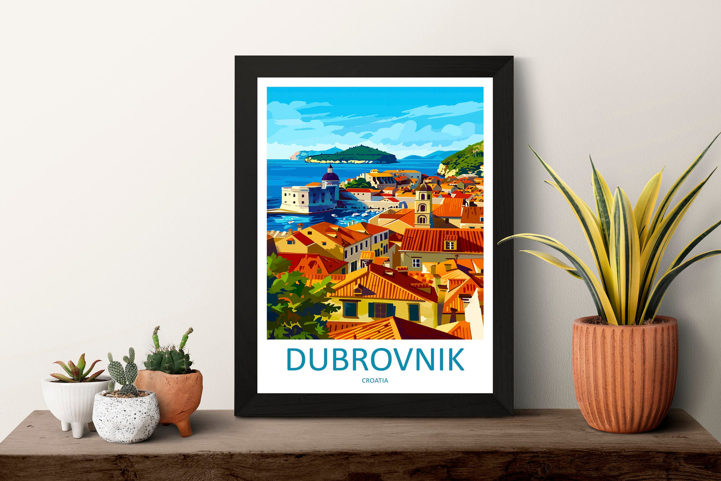 Dubrovnik Travel Print Wall Art Dubrovnik Wall Hanging Home Décor Dubrovnik Gift Art Lovers Croatia Art Lover Gift Dubrovnik Poster