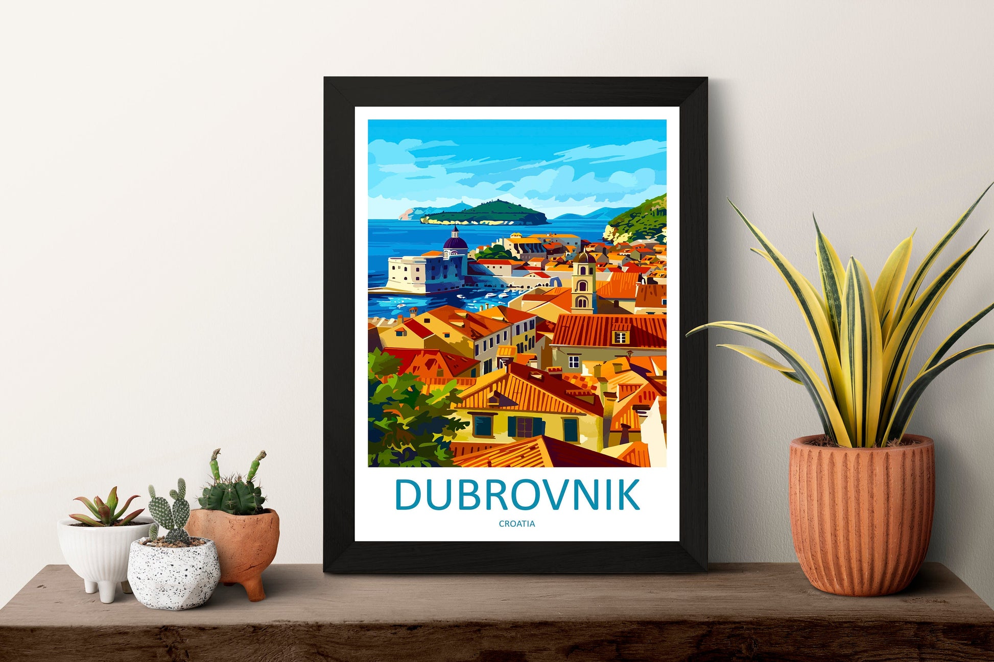 Dubrovnik Travel Print Wall Art Dubrovnik Wall Hanging Home Décor Dubrovnik Gift Art Lovers Croatia Art Lover Gift Dubrovnik Poster