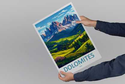 Dolomites Travel Print Dolomites Home Décor Dolomitic Alps Art Print Dolomite Mountains Room Print For Italian Mountains Gift Art Poster Art