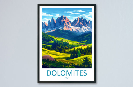 Dolomites Travel Print Dolomites Home Décor Dolomitic Alps Art Print Dolomite Mountains Room Print For Italian Mountains Gift Art Poster Art