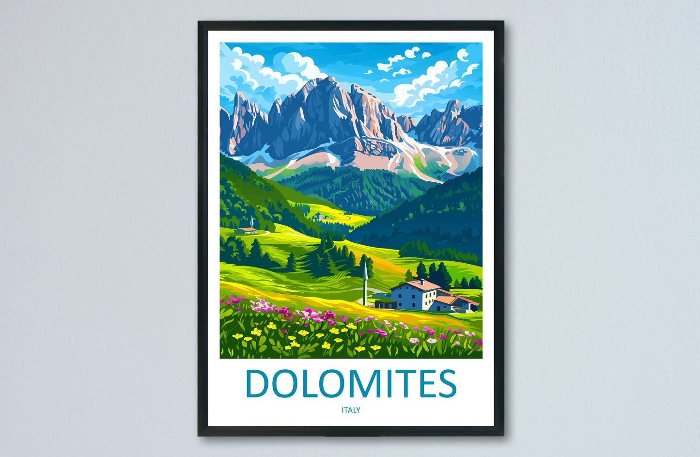 Dolomites Travel Print Dolomites Home Décor Dolomitic Alps Art Print Dolomite Mountains Room Print For Italian Mountains Gift Art Poster Art