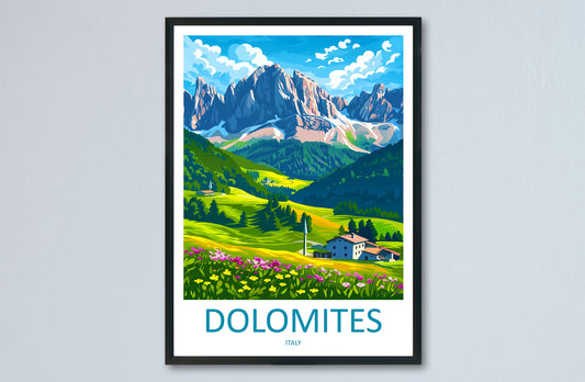 Dolomites Travel Print Dolomites Home Décor Dolomitic Alps Art Print Dolomite Mountains Room Print For Italian Mountains Gift Art Poster Art