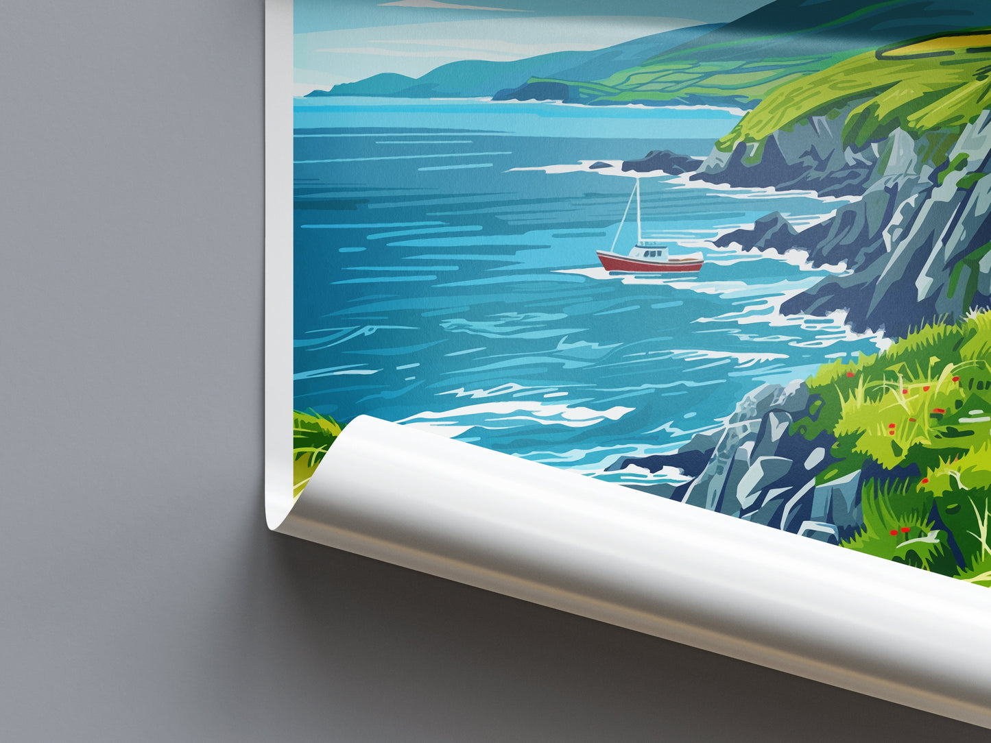 Dingle Peninsula Print Dingle Peninsula Home Decor Landscape Art Print Dingle Peninsula Wall Art for Ireland Enthusiast Gift Wall Hanging