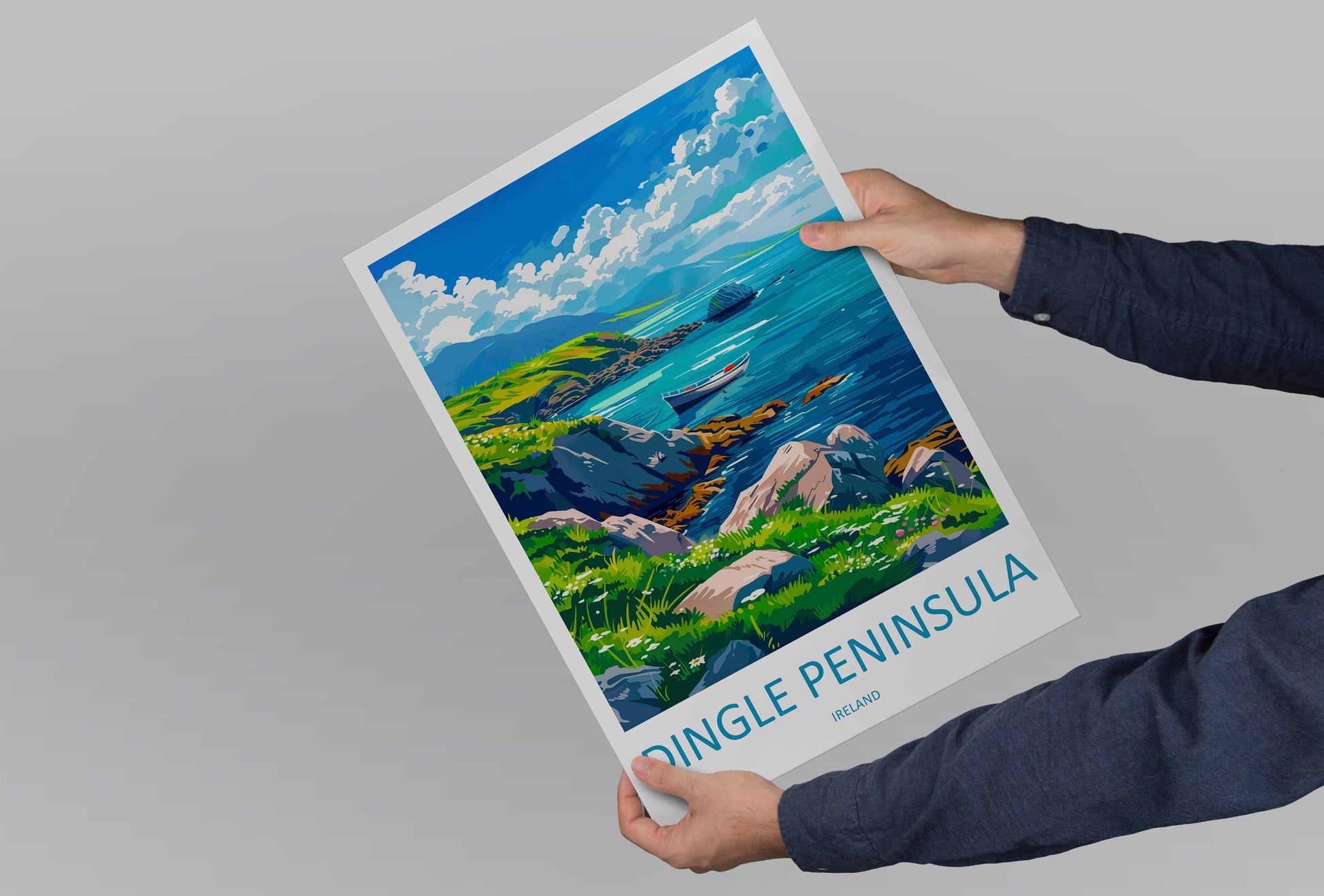 Dingle Peninsula Print Dingle Peninsula Home Decor Landscape Art Print Dingle Peninsula Wall Art for Ireland Enthusiast Gift Wall Hanging