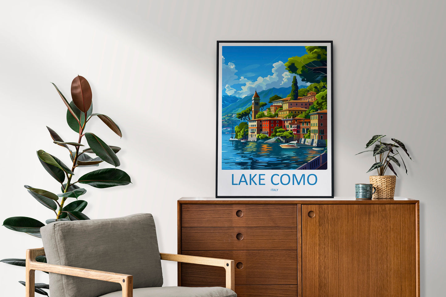 Lake Como Travel Print Wall Art Lake Como Italy Wall Hanging Home Decoration Lake Como Gift Art Lovers Wall Art Print Lake Como Italy Art
