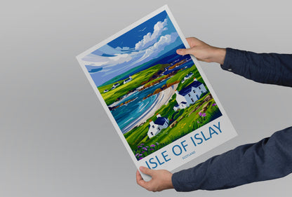 Isle Of Islay Travel Print Wall Art Isle Of Islay Wall Hanging Home Décor Isle Of Islay Gift Art Lovers Scotland Art Lover Gift Isle Poster