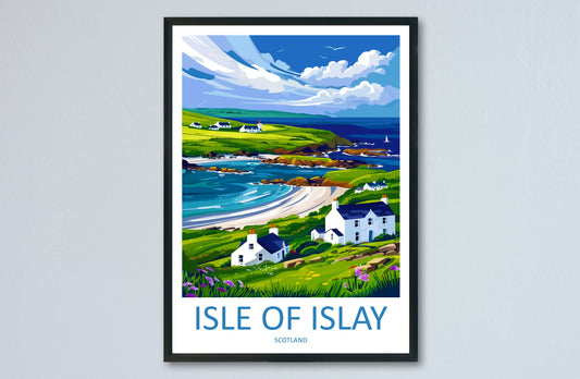 Isle Of Islay Travel Print Wall Art Isle Of Islay Wall Hanging Home Décor Isle Of Islay Gift Art Lovers Scotland Art Lover Gift Isle Poster