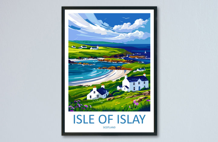 Isle Of Islay Travel Print Wall Art Isle Of Islay Wall Hanging Home Décor Isle Of Islay Gift Art Lovers Scotland Art Lover Gift Isle Poster