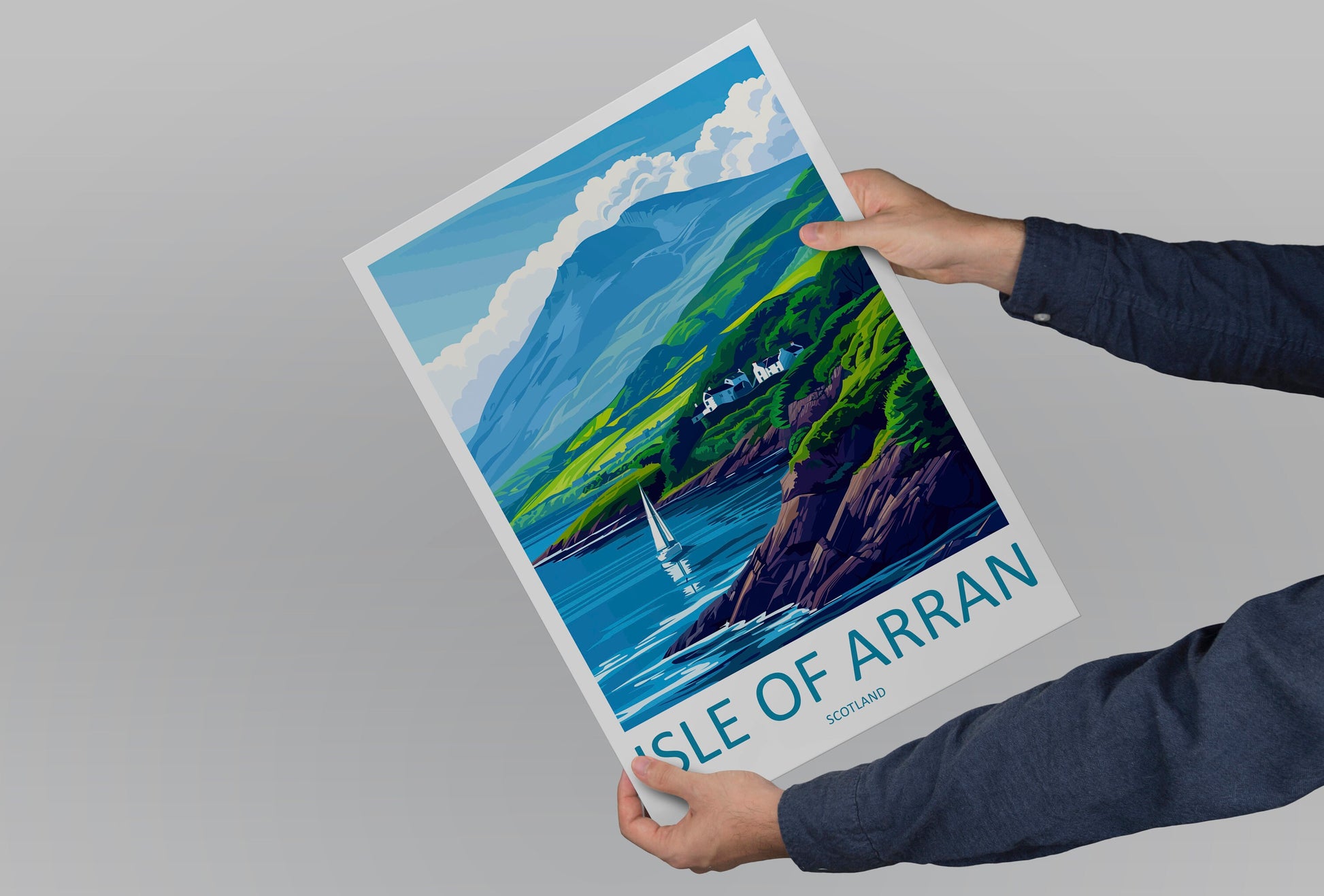 Isle Of Arran Travel Print Wall Art Isle Of Arran Wall Hanging Home Décor Isle Of Arran Gift Art Lovers Scotland Art Lover Gift Isle Poster