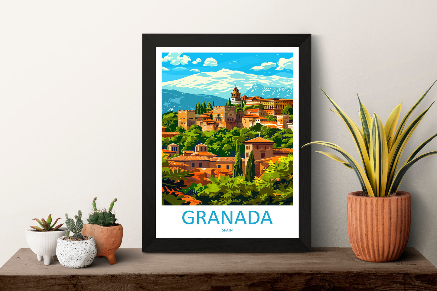 Granada Travel Print Wall Art Granada Wall Hanging Home Décor Granada Gift Art Lovers Spain Art Lover Gift Granada Wall Décor Granada Art