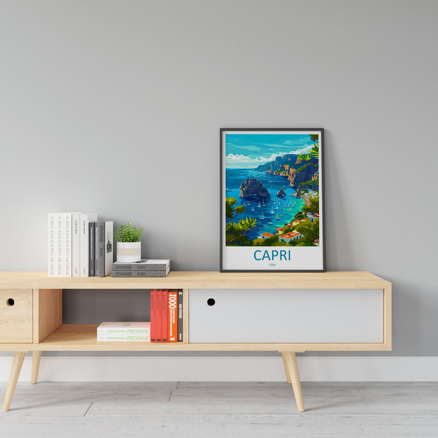 Capri Travel Print Wall Art Capri Italy Wall Hanging Home Decoration Capri Gift Art Lovers Wall Art Print Capri Italy Art Capri Art Print