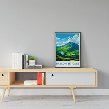 Brecon Beacons Print Brecon Beacons Home Decor Landscape Art Print Brecon Beacons Wall Nature Enthusiast Gift Wall Hanging Brecon Beacons