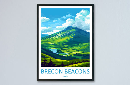 Brecon Beacons Print Brecon Beacons Home Decor Landscape Art Print Brecon Beacons Wall Nature Enthusiast Gift Wall Hanging Brecon Beacons