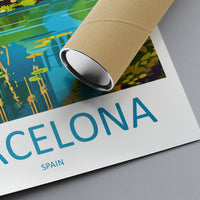 Barcelona Travel Print Wall Art Barcelona Wall Hanging Home Décor Barcelona Gift Art Lovers Spain Art Lover Gift Barcelona Print Spain Art