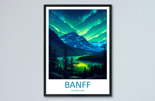 Banff National Park Travel Print Wall Art Banff Wall Hanging Home Décor Banff Gift Art Lovers Canada Art Lover Gift
