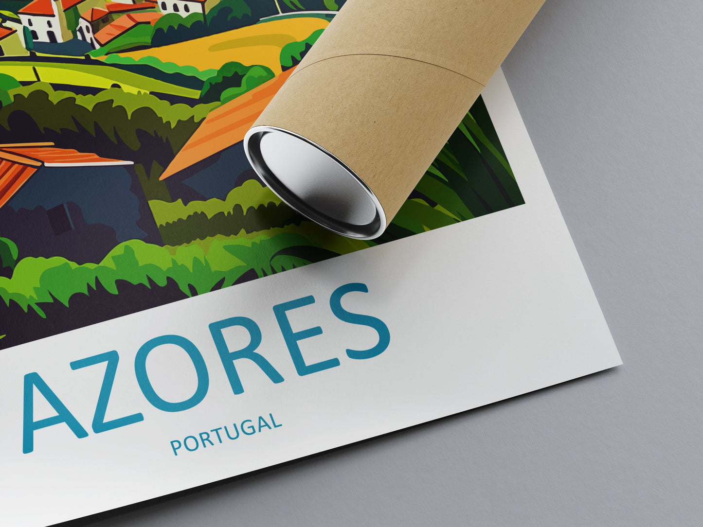 Azores Travel Print Wall Art Azores Wall Hanging Home Décor Azores Gift Art Lovers Portugal Art Lover Gift Azores Wall Décor Print