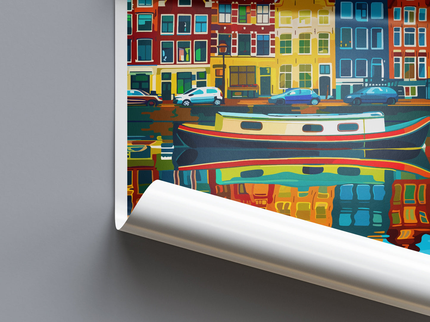 Amsterdam Travel Print Wall Art Amsterdam Wall Hanging Home Décor Amsterdam Gift Art Lovers Netherlands Art Lover Gift Amsterdam Decor