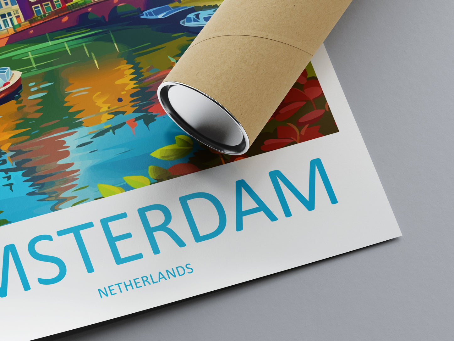 Amsterdam Travel Print Wall Art Amsterdam Wall Hanging Home Décor Amsterdam Gift Art Lovers Netherlands Art Lover Gift Amsterdam Decor