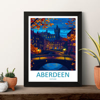 Aberdeen Print Aberdeen Home Décor Scotland City Art Print Aberdeen Wall Art for Scotland Enthusiast Gift Wall Hanging Aberdeen Cityscape