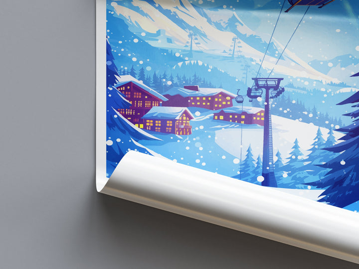 Snowbird Travel Print Wall Art Snowbird Wall Hanging Home Décor Snowbird Gift Art Lovers Ski Art Lover Gift Snowbird Print Skiing Print