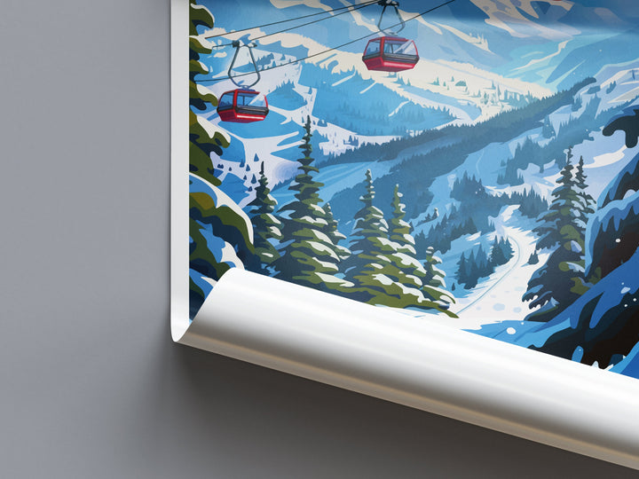 Snowbird Travel Print Wall Art Snowbird Wall Hanging Home Décor Snowbird Gift Art Lovers Ski Art Lover Gift Snowbird Print Skiing Print
