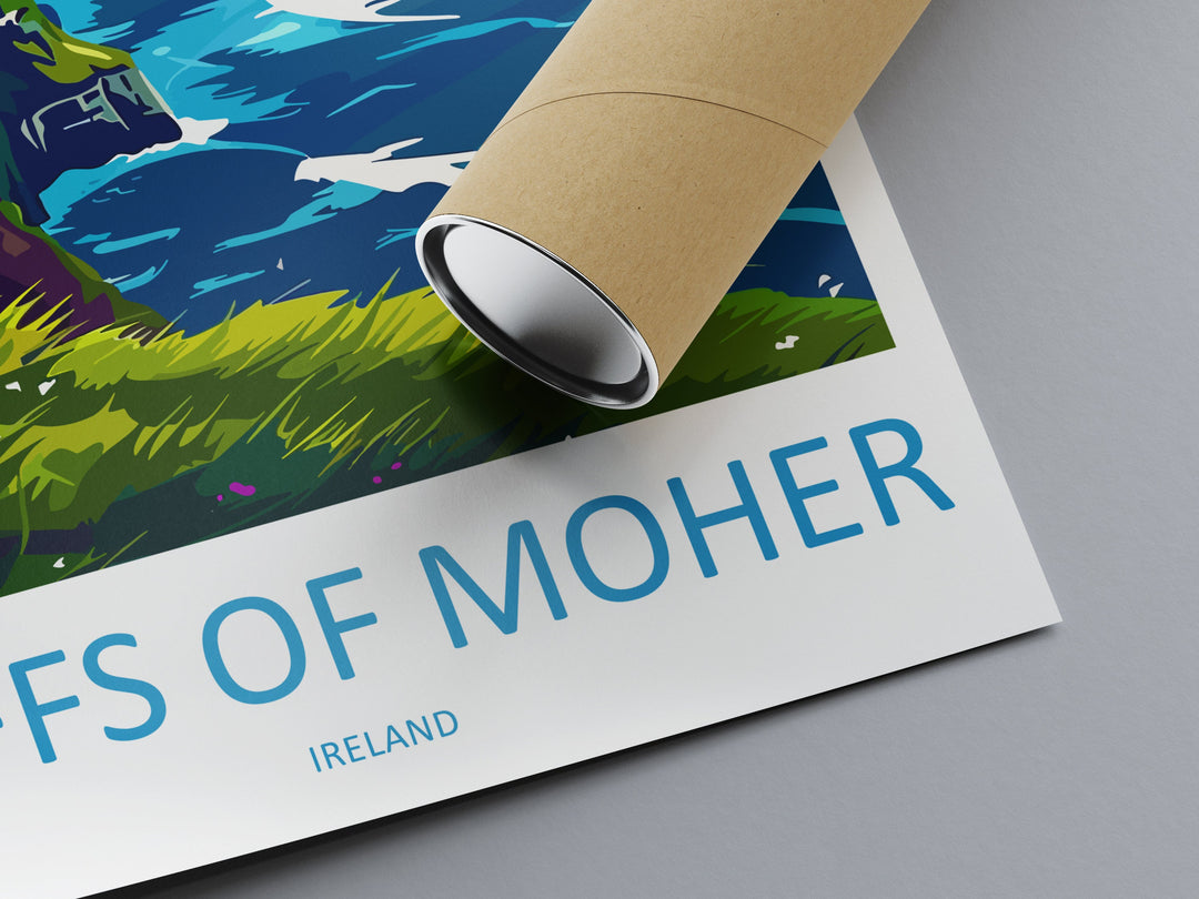 Cliffs of Moher Print Cliffs of Moher Home Décor Landscape Art Print Cliffs of Moher Wall Art for Ireland Enthusiast Gift Wall Hanging Art