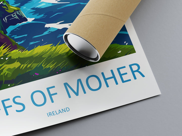 Cliffs of Moher Print Cliffs of Moher Home Décor Landscape Art Print Cliffs of Moher Wall Art for Ireland Enthusiast Gift Wall Hanging Art
