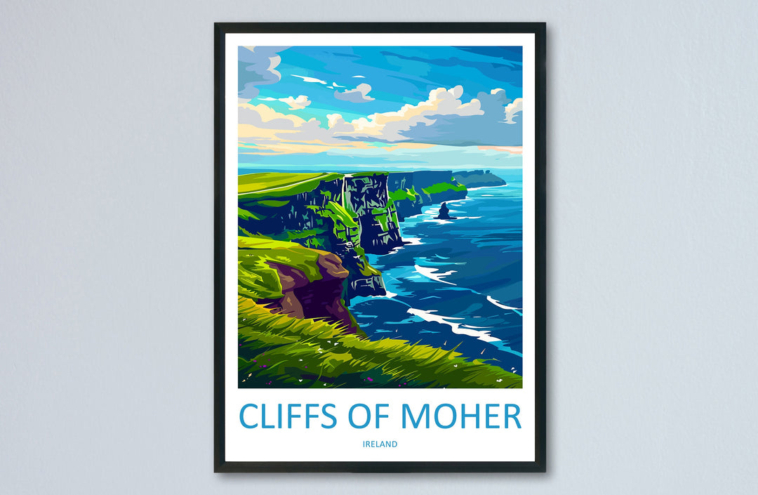 Cliffs of Moher Print Cliffs of Moher Home Décor Landscape Art Print Cliffs of Moher Wall Art for Ireland Enthusiast Gift Wall Hanging Art