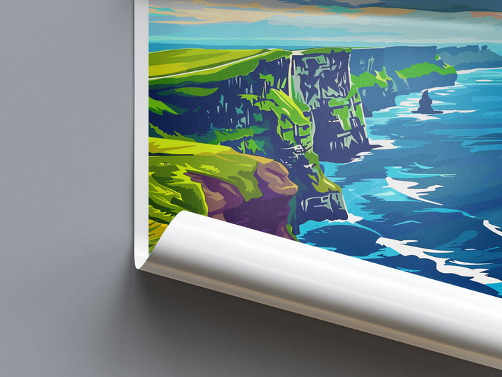 Cliffs of Moher Print Cliffs of Moher Home Décor Landscape Art Print Cliffs of Moher Wall Art for Ireland Enthusiast Gift Wall Hanging Art