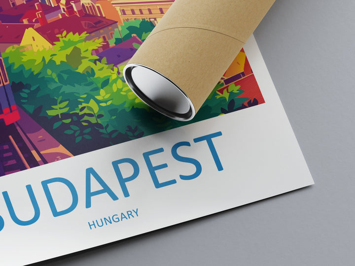 Budapest Travel Print Wall Art Budapest Wall Hanging Home Décor Budapest Gift Art Lovers Hungary Art Lover Gift Budapest Wall Décor