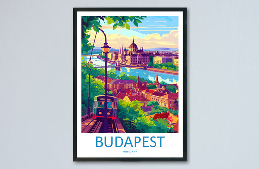 Budapest Travel Print Wall Art Budapest Wall Hanging Home Décor Budapest Gift Art Lovers Hungary Art Lover Gift Budapest Wall Décor