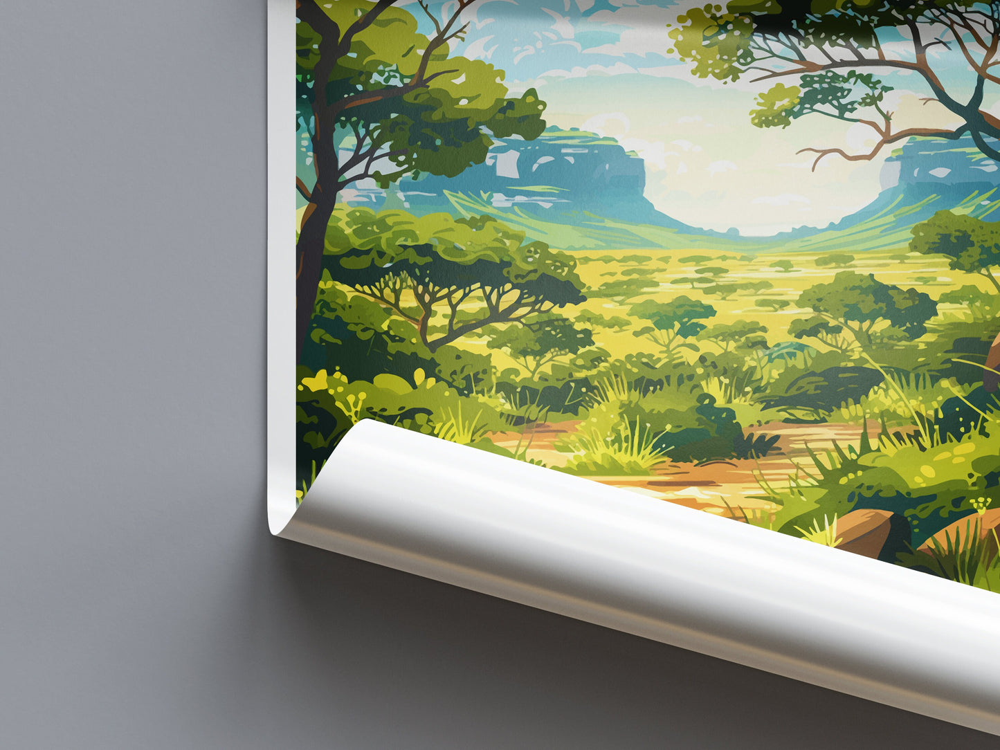 Kruger National Park Travel Print Wall Art Kruger National Park Wall Hanging Home Décor Kruger National Park Gift Art Lovers South Africa