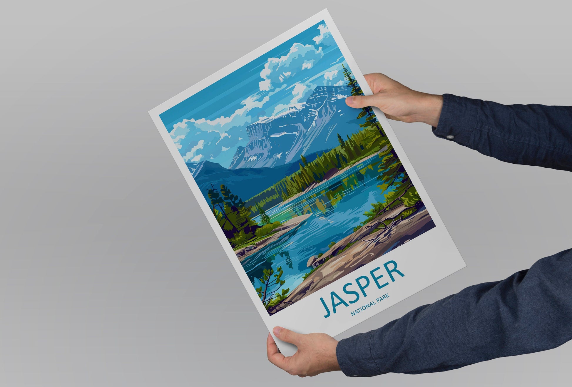 Jasper National Park Travel Print Wall Art Jasper National Park Wall Hanging Home Décor Jasper National Park Gift Art Lovers Canada Art Gift