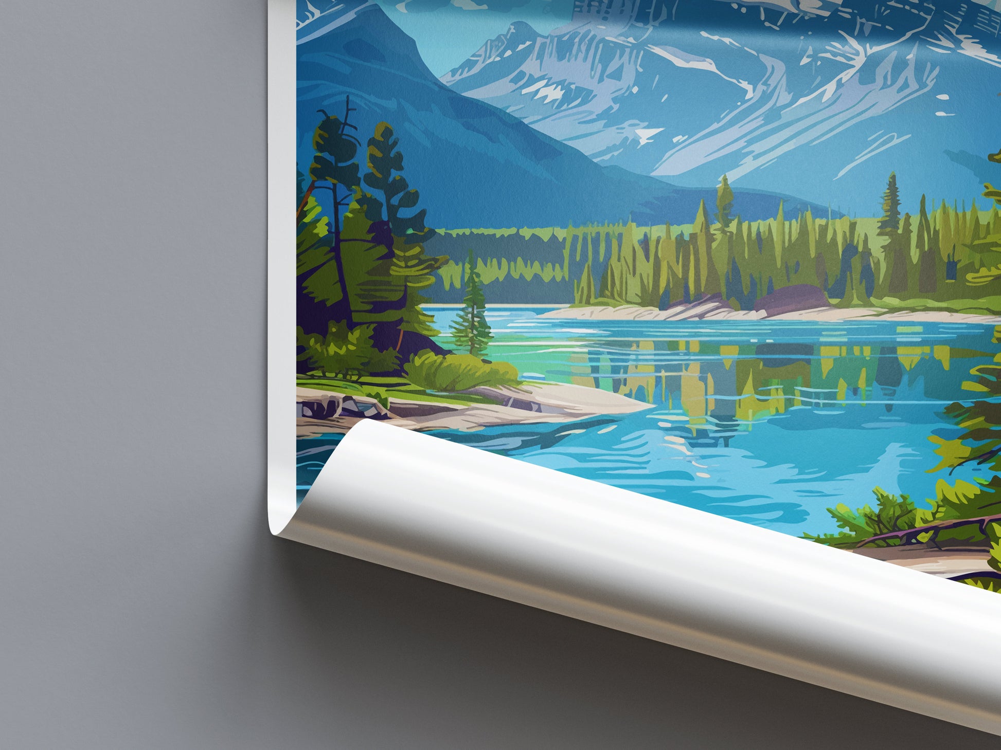Jasper National Park Travel Print Wall Art Jasper National Park Wall Hanging Home Décor Jasper National Park Gift Art Lovers Canada Art Gift