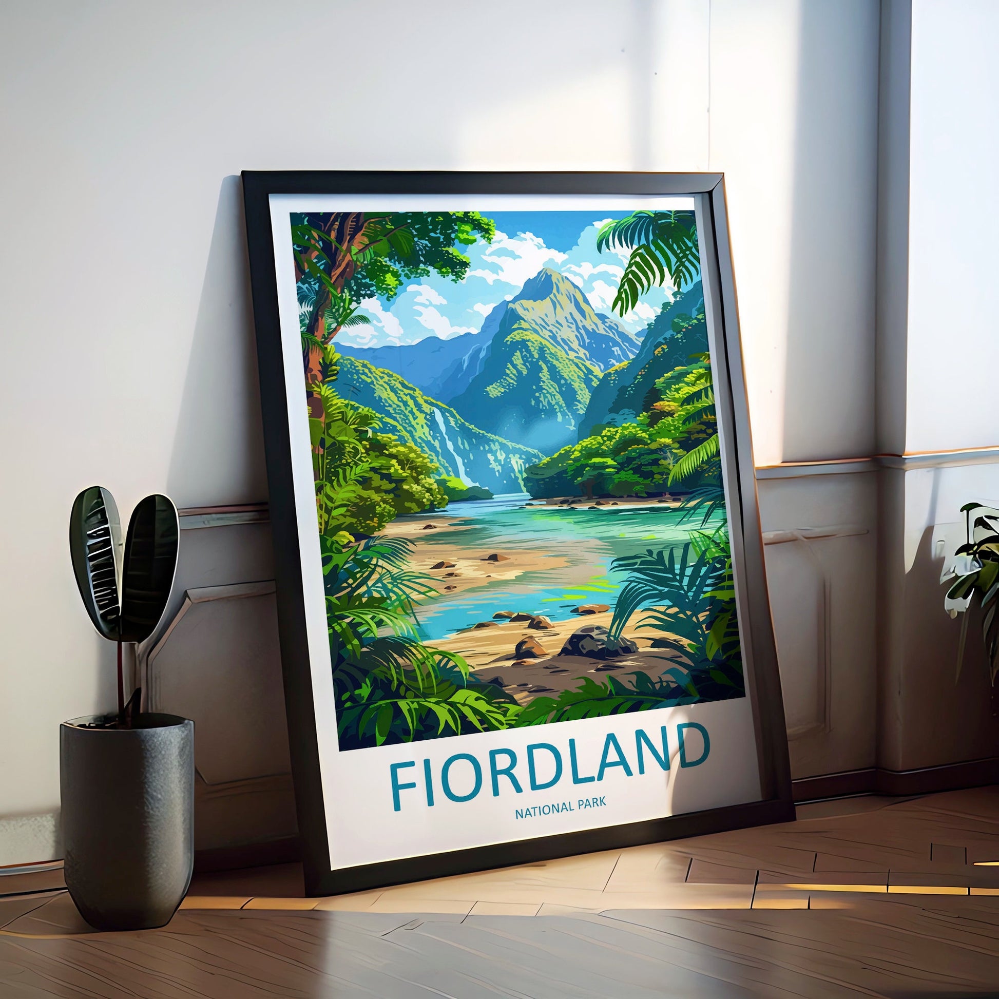 Fiordland Travel Print Wall Art Fiordland Wall Hanging Home Décor Fiordland Gift Art Lovers New Zealand Art Lover Gift Print Fiordland