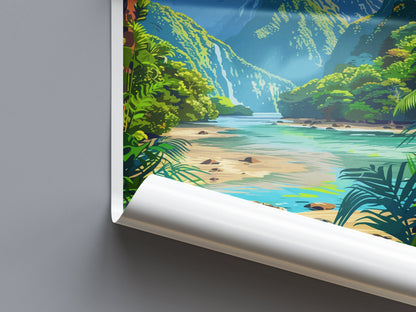 Fiordland Travel Print Wall Art Fiordland Wall Hanging Home Décor Fiordland Gift Art Lovers New Zealand Art Lover Gift Print Fiordland