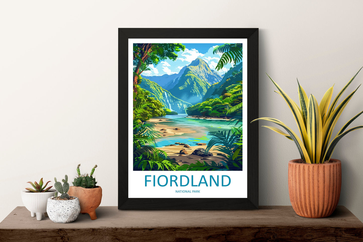 Fiordland Travel Print Wall Art Fiordland Wall Hanging Home Décor Fiordland Gift Art Lovers New Zealand Art Lover Gift Print Fiordland