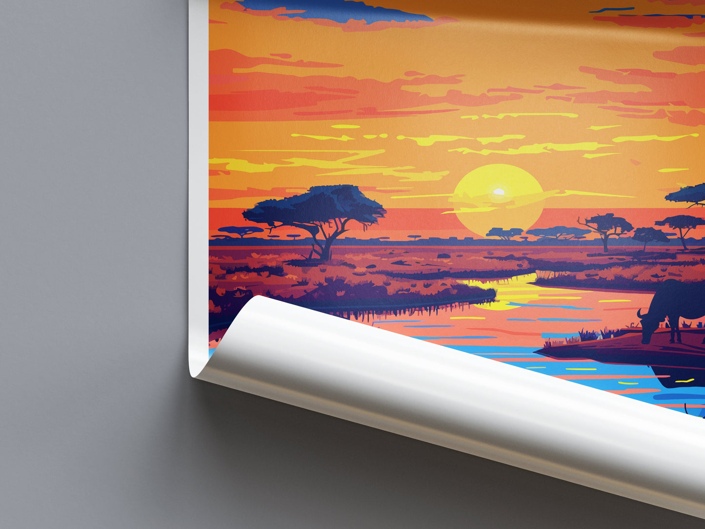 Etosha National Park Travel Print Wall Art Etosha National Park Wall Hanging Home Décor Etosha National Park Gift Art Loversv Africa