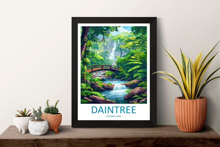 Daintree Travel Print Wall Art Daintree Wall Hanging Home Décor Daintree Gift Art Lovers Wall Art Australia Travel Print Daintree