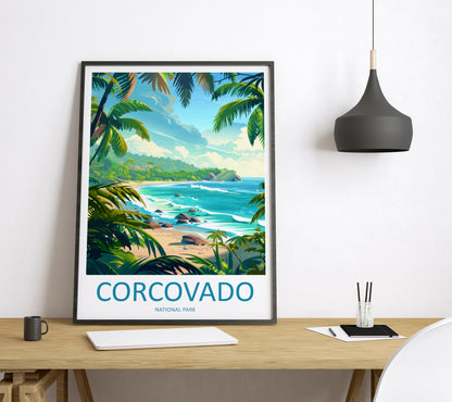 Corcovado National Park Travel Print Wall Art Corcovado Park Wall Hanging Home Décor Corcovado National Park Gift Art Costa Rica