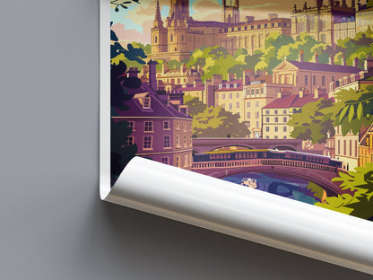 Bath Travel Print Wall Art Bath Wall Hanging Home Décor Bath Gift Art Lovers England Art Lover Gift Bath City England Travel Art Gift
