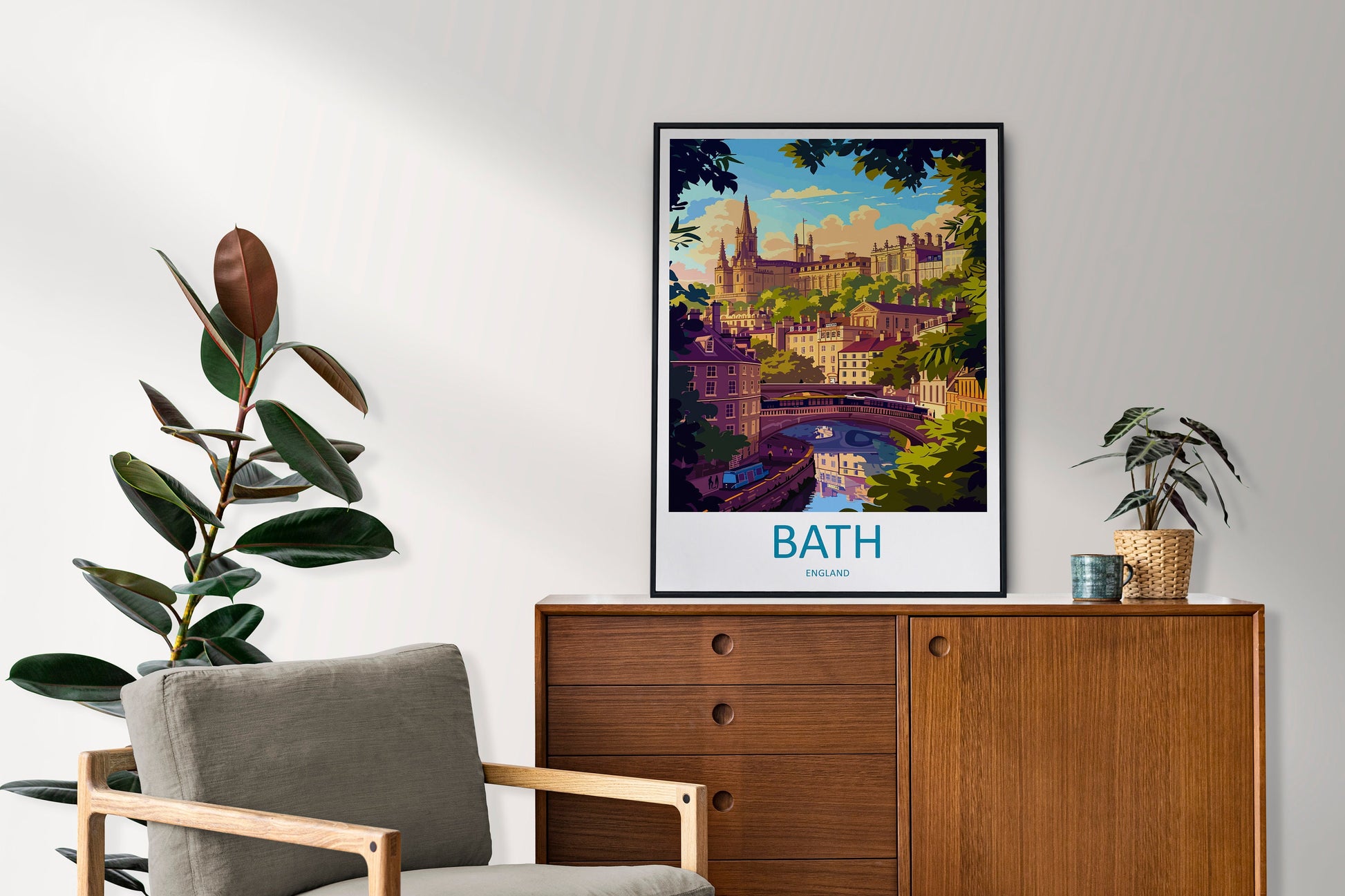 Bath Travel Print Wall Art Bath Wall Hanging Home Décor Bath Gift Art Lovers England Art Lover Gift Bath City England Travel Art Gift