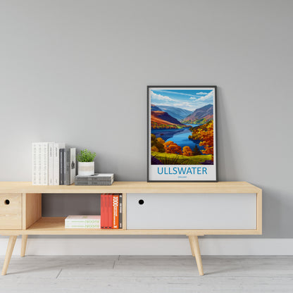 Ullswater Travel Print Wall Art Ullswater Wall Hanging Home Decoration Ullswater Gift Art Lovers Wall Art Print Art Ullswater Travel Art