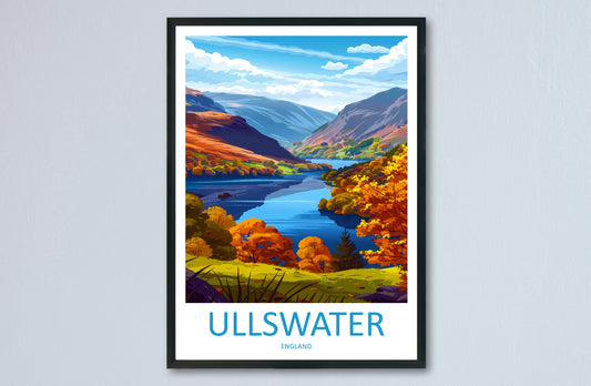Ullswater Travel Print Wall Art Ullswater Wall Hanging Home Decoration Ullswater Gift Art Lovers Wall Art Print Art Ullswater Travel Art