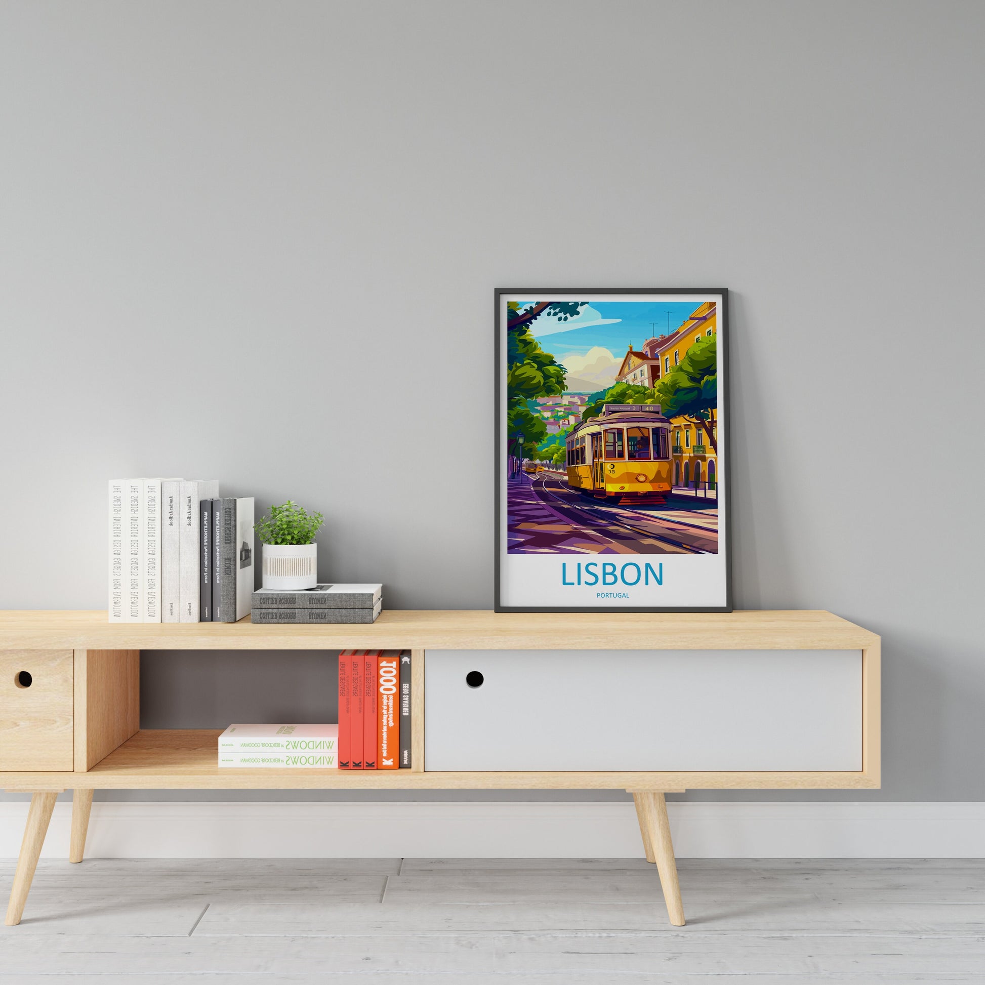 Lisbon Travel Print Wall Art Lisbon Wall Hanging Home Décor Lisbon Gift Art Lovers Portugal Art Lover Gift Lisbon Poster