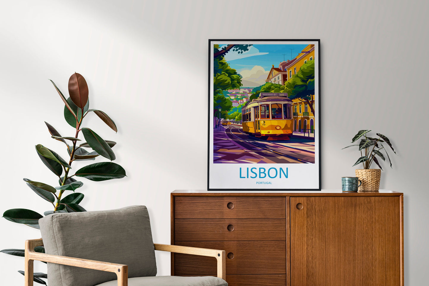 Lisbon Travel Print Wall Art Lisbon Wall Hanging Home Décor Lisbon Gift Art Lovers Portugal Art Lover Gift Lisbon Poster