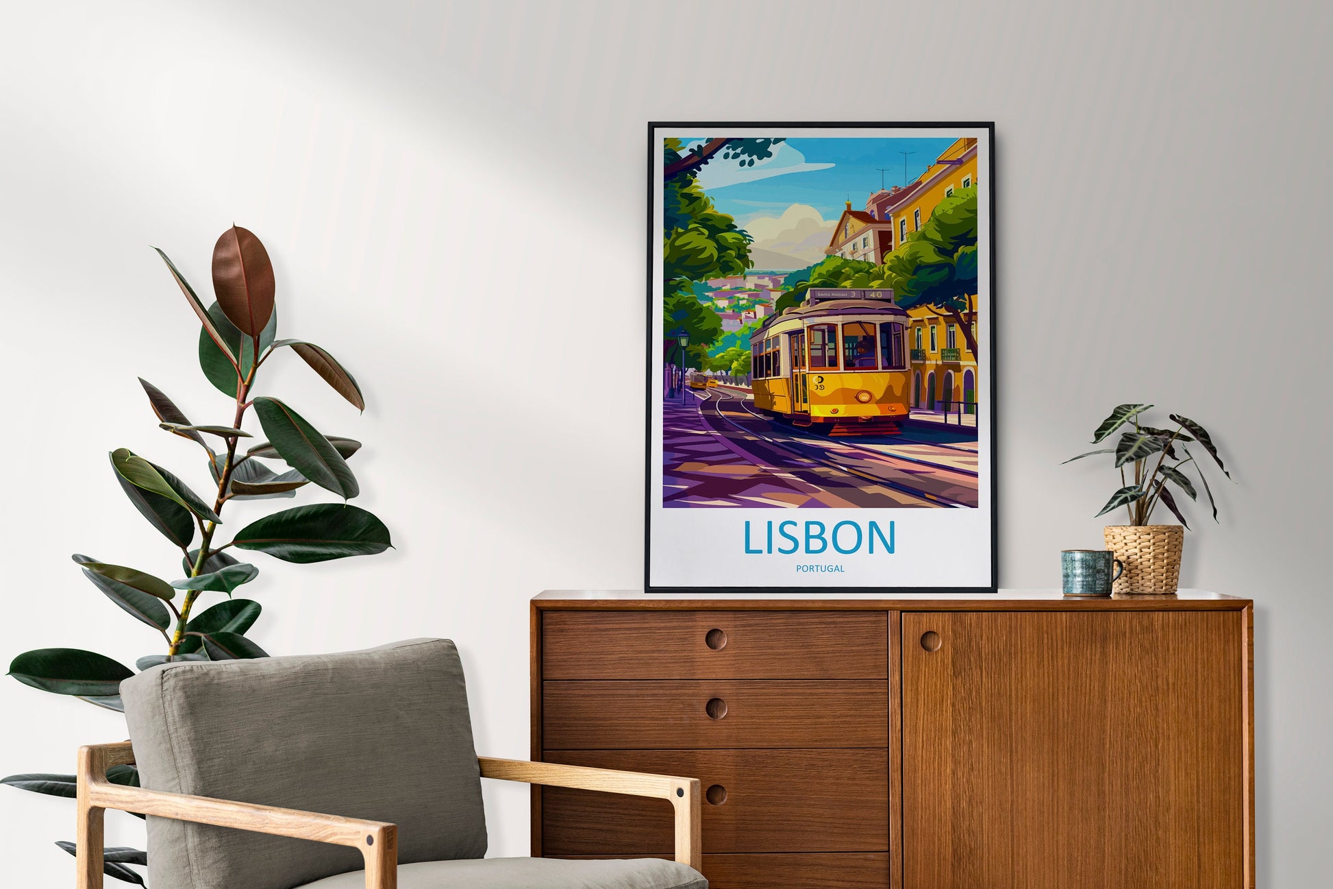 Lisbon Travel Print Wall Art Lisbon Wall Hanging Home Décor Lisbon Gift Art Lovers Portugal Art Lover Gift Lisbon Poster